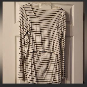 Motherhood maternity nursing long sleeve shirt